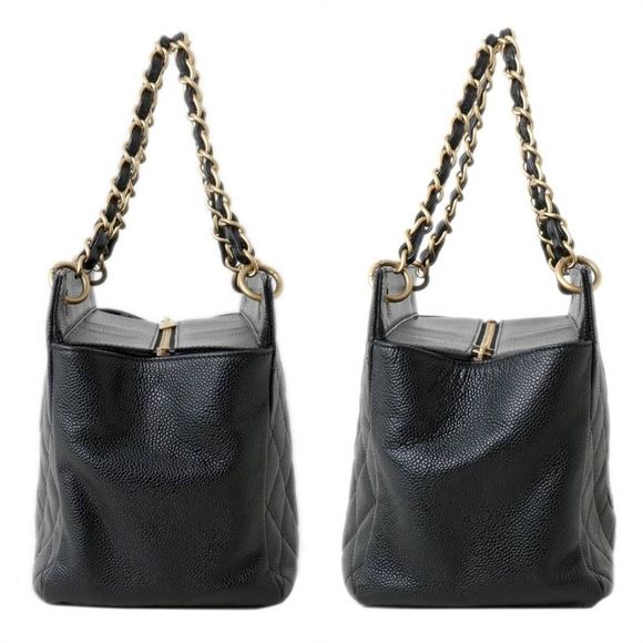 Chanel Caviar Skin Matelasse Chain Shoulder Tote Bag - Picture 4 of 9